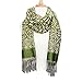 Ladies Celtic Heritage Scarf, Ancient Celtic Style Design, Moss Green