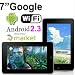 iRulu® Brand Knightpad 7 inch Android 2.3 Resistive Touchscreen Tablet PC Google 3G WiFi MID 4GB capactiy