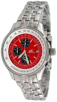 Adee Kaye Men's Stainless Steel Chronograph Watch Model AK6230-MB6