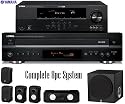 Yamaha RX-V465BL 525 Watt 5.1-Channel Home Theater Receiver With Yamaha CDC-697BL 5-Disc Carousel-Type CD Changer And Yamaha NS-SP1800BL 5.1-Channel Home Theater Speaker Package