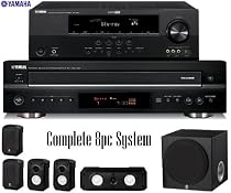 Yamaha RX-V465BL 525 Watt 5.1-Channel Home Theater Receiver With Yamaha CDC-697BL 5-Disc Carousel-Type CD Changer And Yamaha NS-SP1800BL 5.1-Channel Home Theater Speaker Package