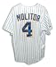 Paul Molitor Autographed Jersey - Milwaukee Brewers Throwback Pinstripe Majestic