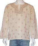 Indian Kurta Mens Long Sleeve Casual Cotton Shirt Size M