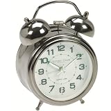 Traditional Alarm Clock - Silver-13cm 32376