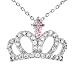 Tressa Sterling Silver Cubic Zirconia Crown Necklace