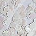 Round Sequin Paillettes 12mm Top Hole White Iris Rainbow Embosssed Swirl Texture Loose Couture
