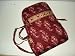 100 % Cotton Flower Paisley in Burgundy Backpack
