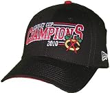 New Era Chicago Blackhawks Black 2010 Stanley Cup Champions Fitted Hat (Small...
