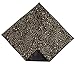 Menâ€™s Pocket Square Black with Gold Metallic Stars Design Handkerchief (Mens)