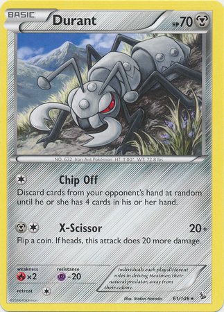 Pokemon - Durant (61) - XY Flashfire - Reverse Holo