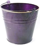 from Calipso Roast Ltd Calipso X09508 Christmas Zinc Coloured Bucket, Dark Purple Model X09508