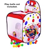 Easy Twist Pop-up Basketball Court Play Ball Tent House with Hoop