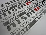 Nissan NISMO OFF ROAD CHROME decal sticker OEM replica