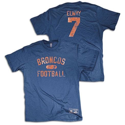 NFL Reebok T-Shirt Retired Player John Elway - Denver Broncos