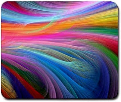 Colorful Feather Nonslip Rubber Mousepad Gaming Mouse Pad Stylish Durable Office Accessory and Gift