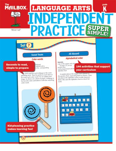 Super Simple Independent Practice: Language Arts (Gr. K)