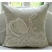 Octopus - Throw Pillow Covers - Cotton Linen Pillow Cover with Jute & Mother Of Pearl Embroidery