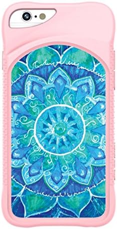 iPhone 6 6s Case by EVO21 Girly Blue Mandala Henna Slim Designer Series Pink