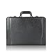 Solo Classic Collection Leather Laptop Attache Case for Computers up to 16 Inches, Black (488-4)