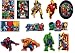 12 Large Marvel Heroes Stickers