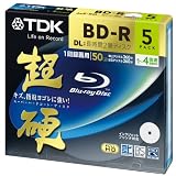 TDK Blu-ray BD-R DL Disk | Super Hard Coating Surface 50GB Blueray 4x Speed 5 Pack (japan import)di TDK Media