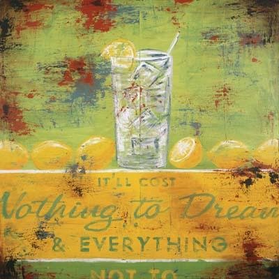 Nothing To Dream - Artist: Rodney White - Art Print on Canvas - Image Size: 36.00 by 36.00 inches - This comes unstretched due to its size.