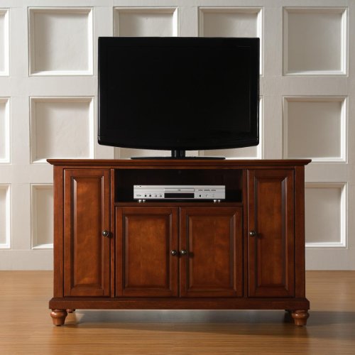 Crosley Furniture Cambridge 48-Inch TV Stand, Classic Cherry