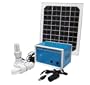 Solar Panel Power Station with Charger, Large Battery and Emergecy Lights ...( Can Charge Cell Phones, 2 Way Radios, Ipods Etc.. )