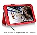 Hisense Sero 8 Case Cover, FYY Premium Soft Folio Leather Case for Hisense Sero 8 Red