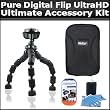 Ultimate Accessory Kit For The Pure Digital Flip UltraHD Camcorder 3rd Generation FVU32120B, U32120W NEWEST MODEL Includes Slim Protective Hard Case + Gripster Tripod + Clear LCD Screen Protectors + Lens Cleaning Kit Ultimate Accessory Kit For The Pure Digital Flip UltraHD Camcorder 3rd Generation FVU32120B, U32120W NEWEST MODEL Includes Slim Protective Hard Case + Gripster Tripod + Clear LCD Screen Protectors + Lens Cleaning Kit