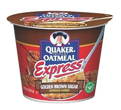 Quaker Instant Oatmeal Express Golden Brown Sugar, 1.9-Ounce Cups (Pack of 12)