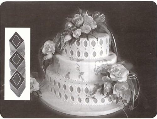 Double Diamond Quilting Marker, 3-in-a-row. Mini, Overall Size: 1-3/4" X 1/2"