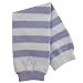 BabyLegs Basics Leg Warmers - Purple/White Stripe