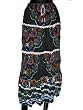Designer Skirts -Black Color Printed Wrap Girls Comfortable Clothing In India Size 39 For Free Shipping