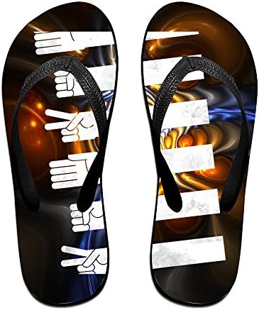 Banghot Women's Or Men's Unisex Infinite Game Logo Flip-flops L