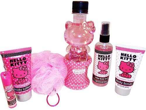 Hello Kitty Bath Tote Set 7Piece