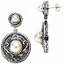 Double Loop Freshwater Cultured Pearl Earrings