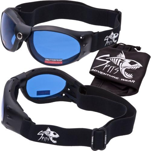 Eliminator ELITE Motorcycle Goggles - NEW Upgraded Neoprene Foam - Leather Accent Buckle