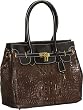 Alligator ''Hornback'' Tote - Brown
