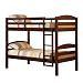 WE Furniture Twin / Twin Solid Wood Bunk Bed - Espresso