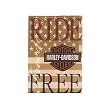 Licensed Harley Davidson Ride Free Garden Flag 12.5" X 18"