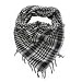 Trendy Plaid & Houndstooth Check Soft Square Scarf - Different Colors Available, White & Black Trendy Plaid & Houndstooth Check Soft Square Scarf - Different Colors Available, White & Black