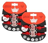 St Louis Cardinals - MLB Red Stretch Bracelets / Hair Ties (2-Pack)