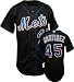 Pedro Martinez New York Mets Alternate Black Authentic MLB Jersey