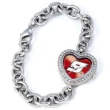 Womens Game Time Kasey Kahne Heart Watch - Stainless Steel ( 9 )