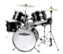 XDrum J-Pro-S Session Junior Pro Drumset (4-9 Jahre) und Drumschool inkl. DVD, schwarz