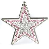 Hip Hop Wholesale - PINK AND CLEAR STONE STAR BELT BUCKLE
