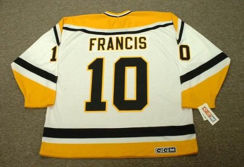 Buy RON FRANCIS Pittsburgh Penguins 1996 CCM Throwback Home Hockey Jersey