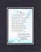 I Am Always With You Poem on 11 x 14 inches Double Beveled Matting (Black on Black)