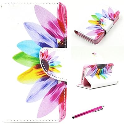 iPhone 4S Case, JCmax Premium PU Leather Wallet Folio Stand Flip Case with Card Slot and Magnetic Closure for Apple iPhone 4S, +Screen Protector Flim and Stylus